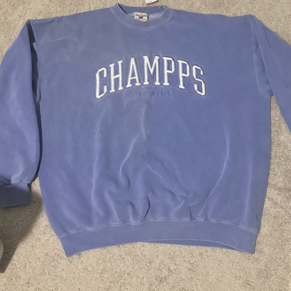 Embroidered Block Letter Sweater Pullover